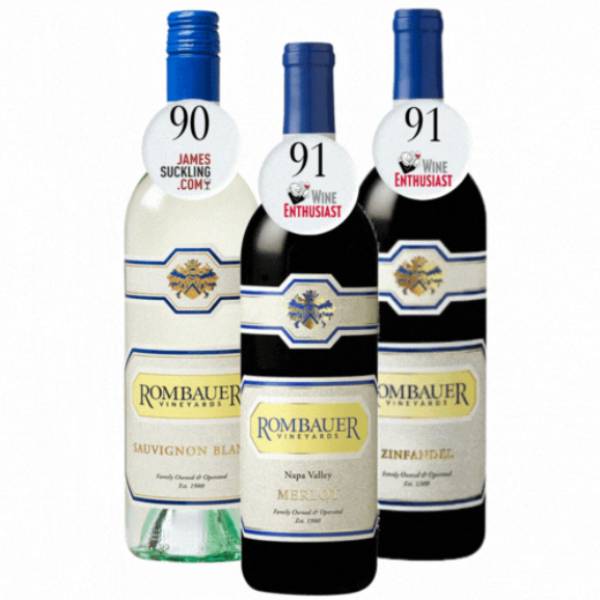 TRIO-ROMBAUER-SAUVIGNON-BLANC-ZINFANDEL-MERLOT